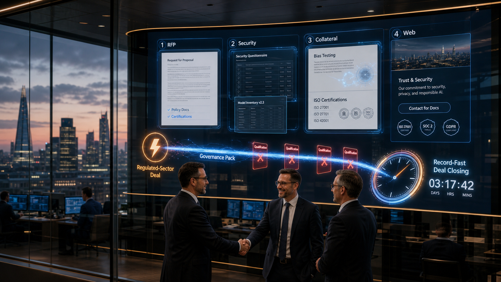 AI Governance Dashboard at Dusk