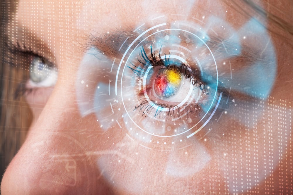 Future woman with cyber technology eye panel concept-1